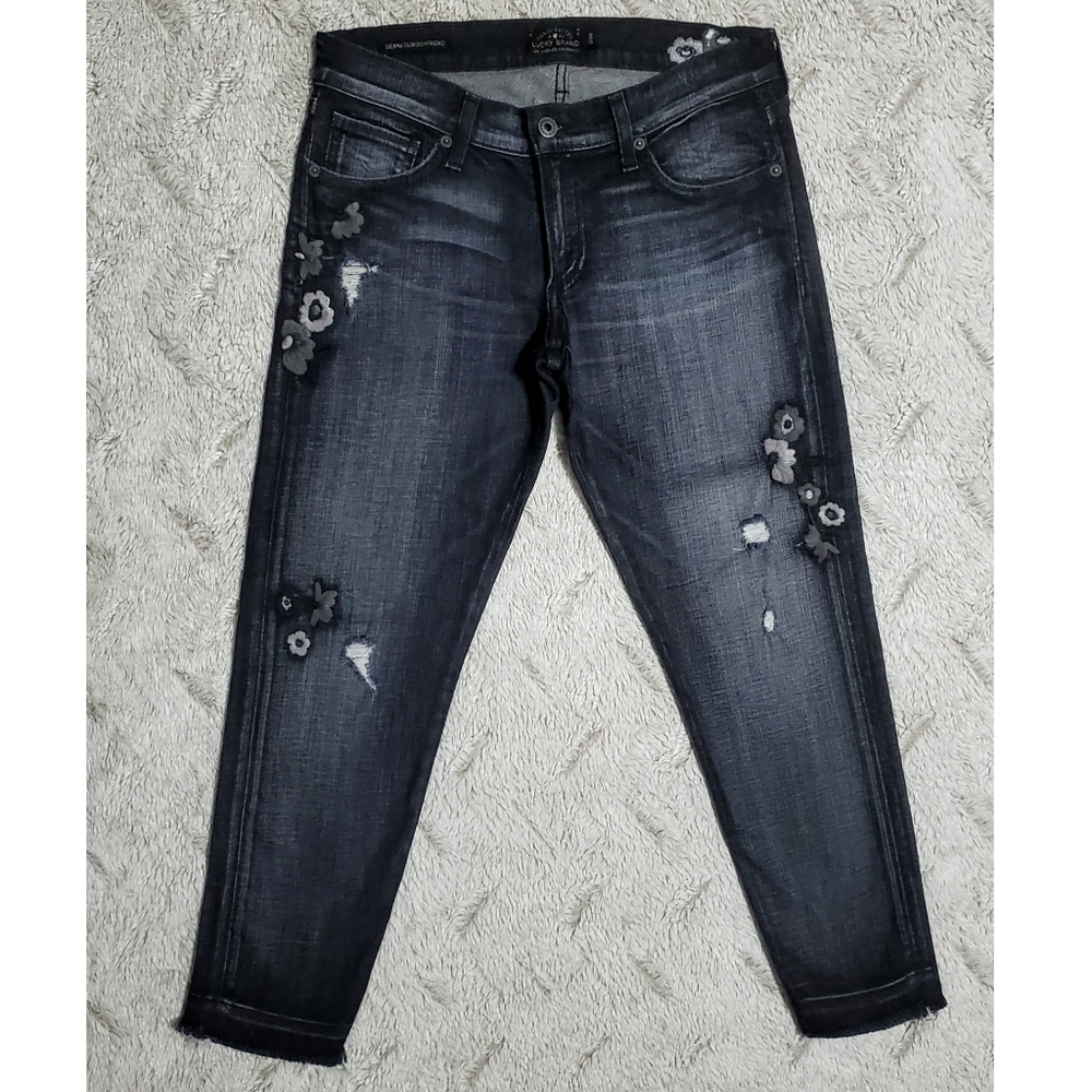 Lucky Brand Mid Rise Sienna Slim Boyfriend Jean 26